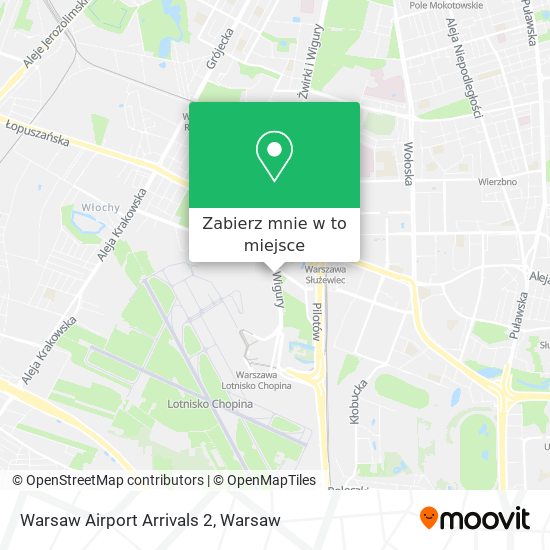 Mapa Warsaw Airport Arrivals 2