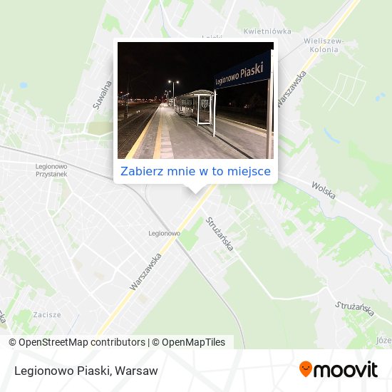 Mapa Legionowo Piaski