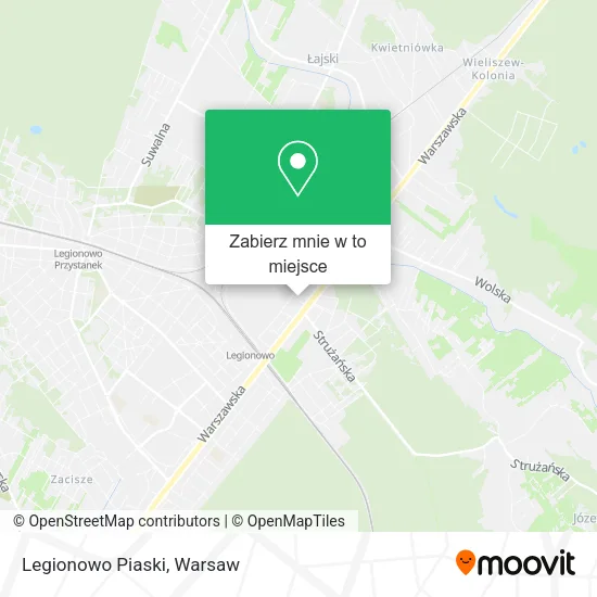 Mapa Legionowo Piaski