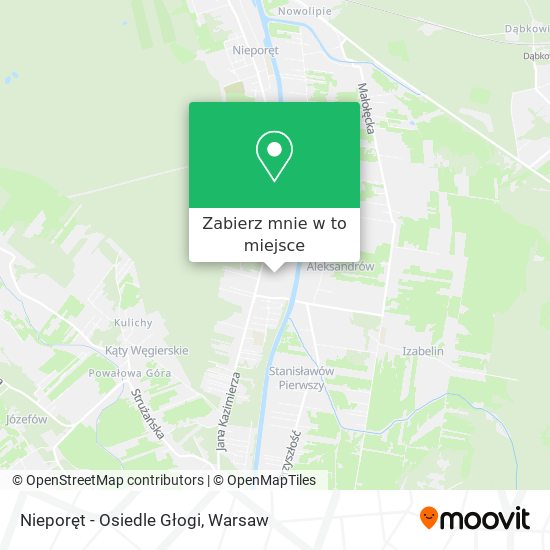 Mapa Nieporęt - Osiedle Głogi