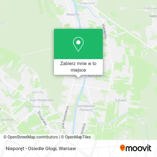 Mapa Nieporęt - Osiedle Głogi
