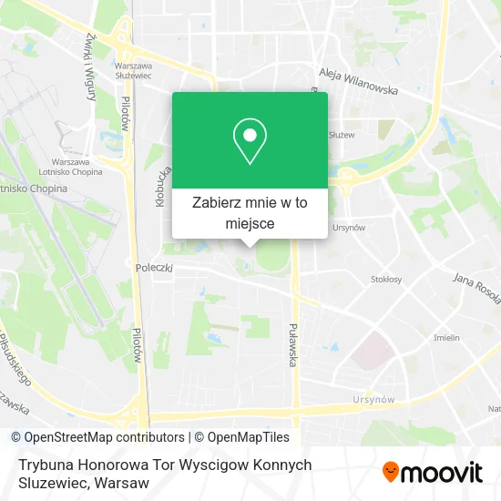 Mapa Trybuna Honorowa Tor Wyscigow Konnych Sluzewiec