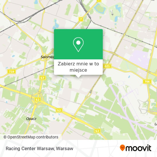 Mapa Racing Center Warsaw