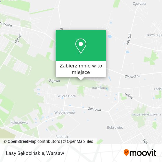 Mapa Lasy Sękocińskie