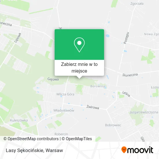 Mapa Lasy Sękocińskie