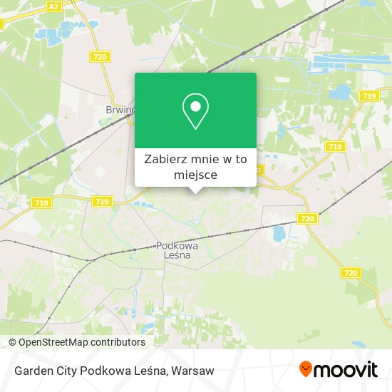 Mapa Garden City Podkowa Leśna