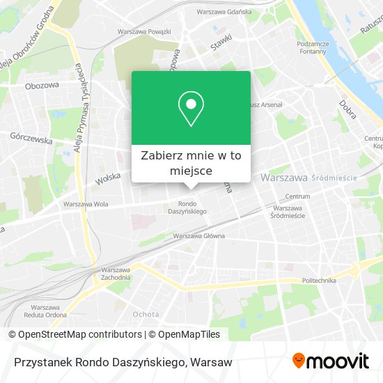 Mapa Przystanek Rondo Daszyńskiego