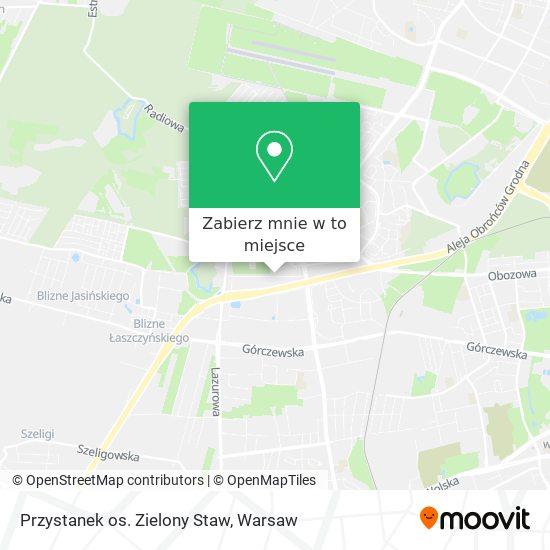 Mapa Przystanek os. Zielony Staw