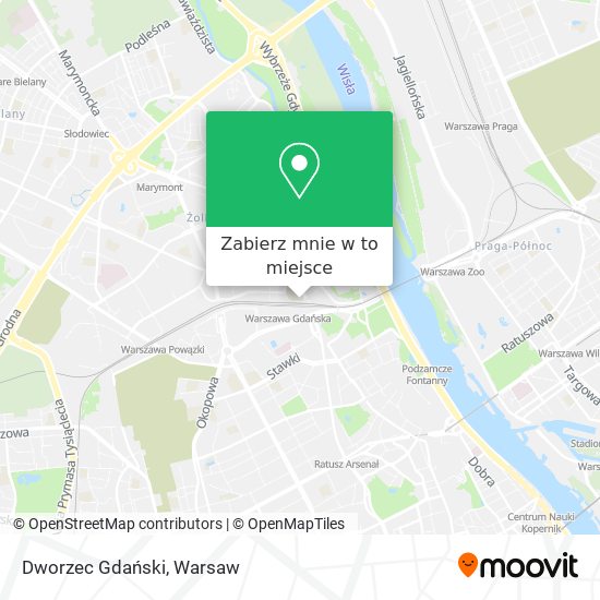 Mapa Dworzec Gdański