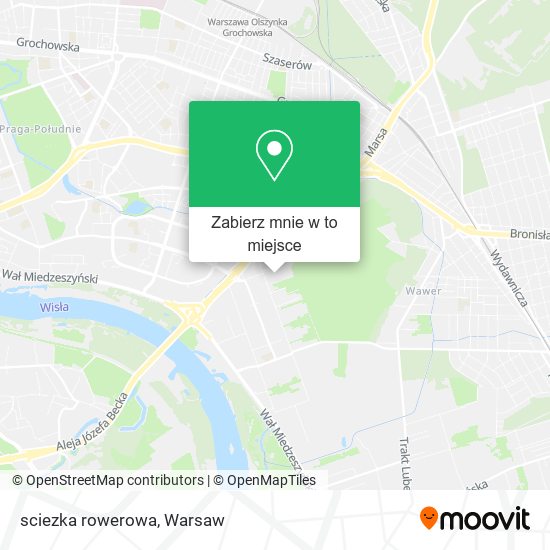 Mapa sciezka rowerowa