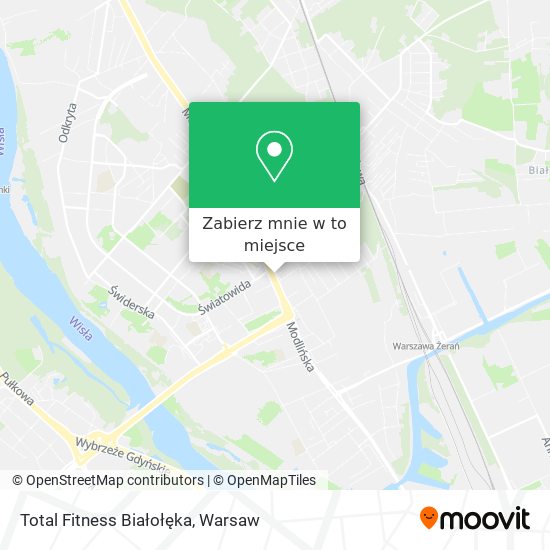 Mapa Total Fitness Białołęka