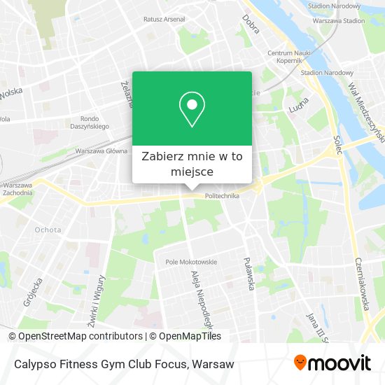 Mapa Calypso Fitness Gym Club Focus