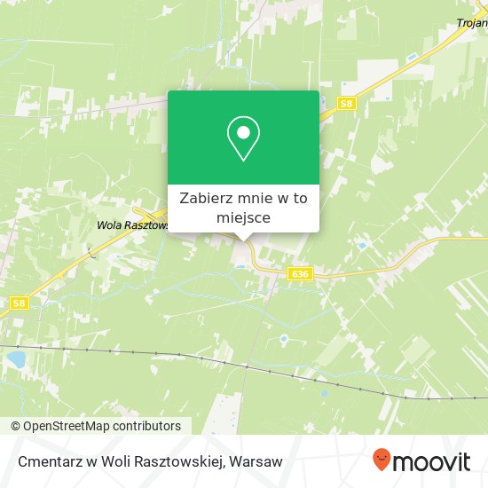 Mapa Cmentarz w Woli Rasztowskiej