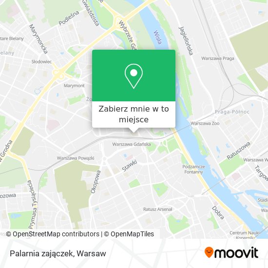 Mapa Palarnia zajączek