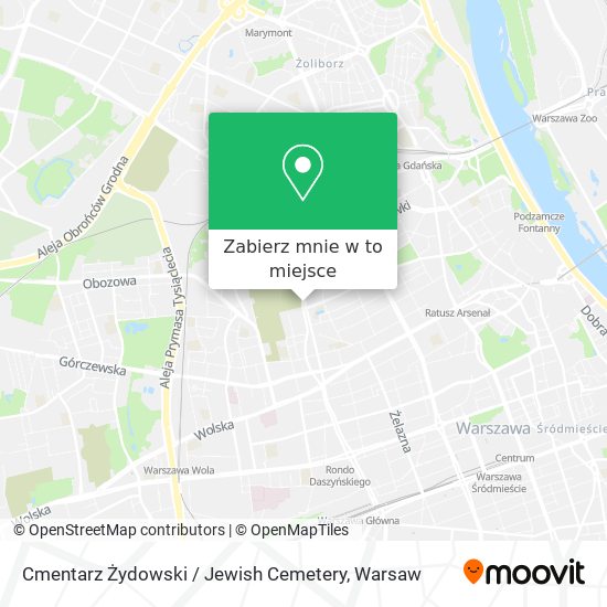 Mapa Cmentarz Żydowski / Jewish Cemetery