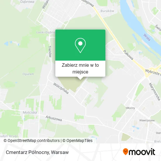 Mapa Cmentarz Północny