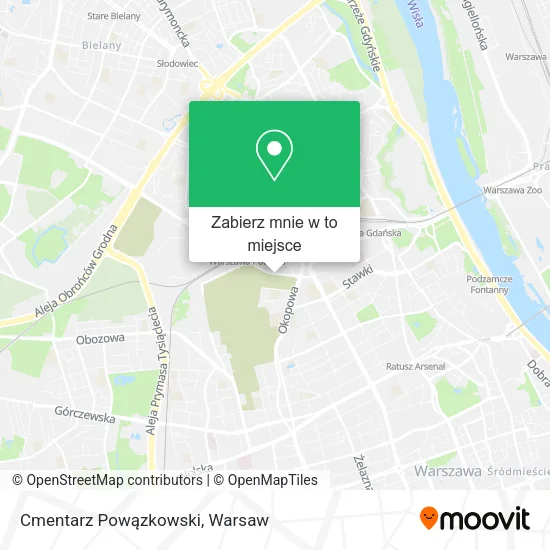 Mapa Cmentarz Powązkowski