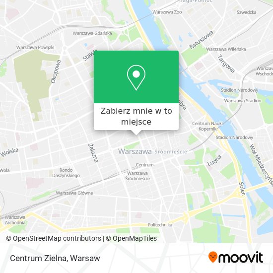 Mapa Centrum Zielna