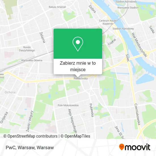 Mapa PwC, Warsaw