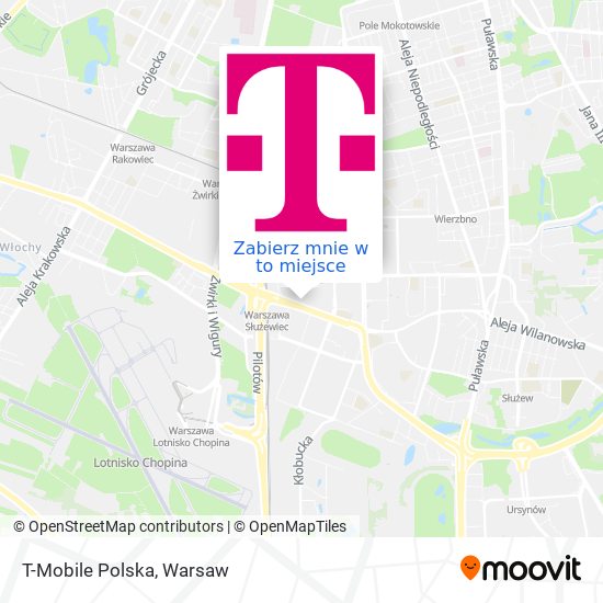 Mapa T-Mobile Polska