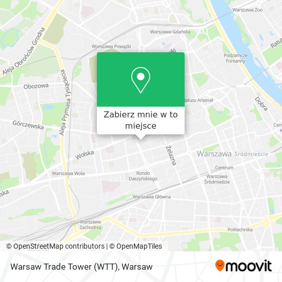 Mapa Warsaw Trade Tower (WTT)