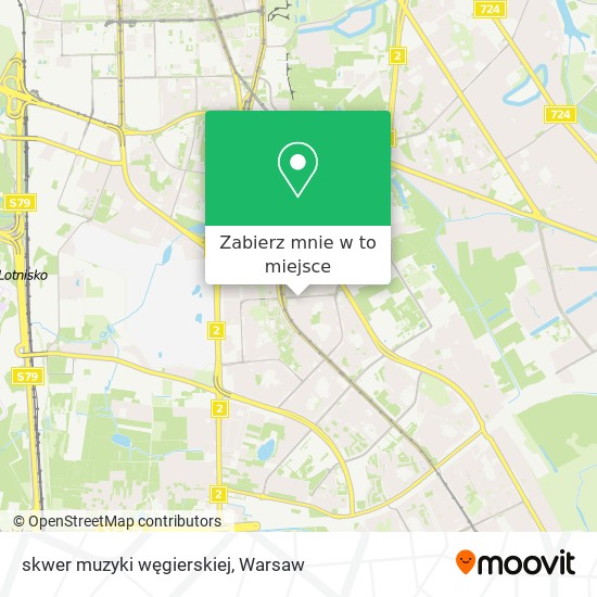 Mapa skwer muzyki węgierskiej