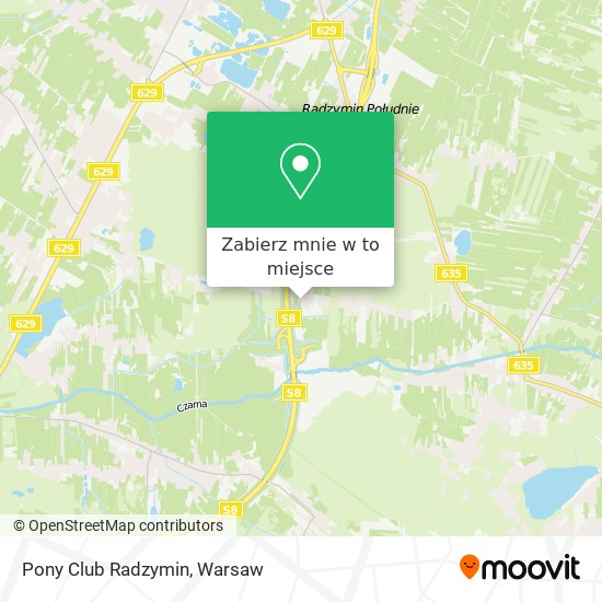 Mapa Pony Club Radzymin