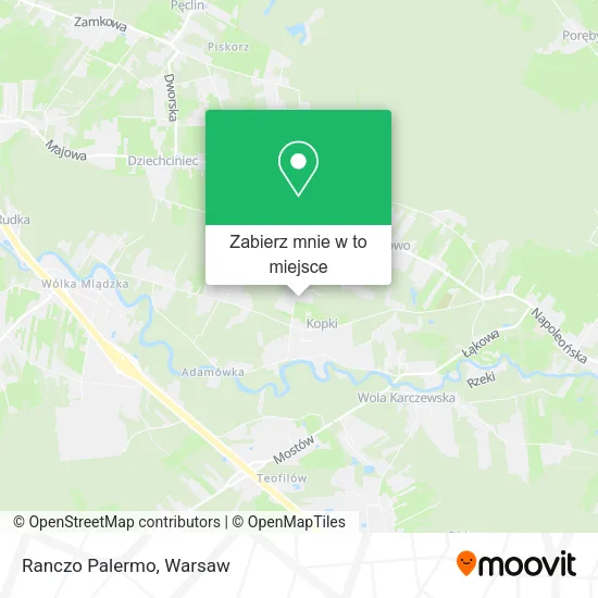 Mapa Ranczo Palermo