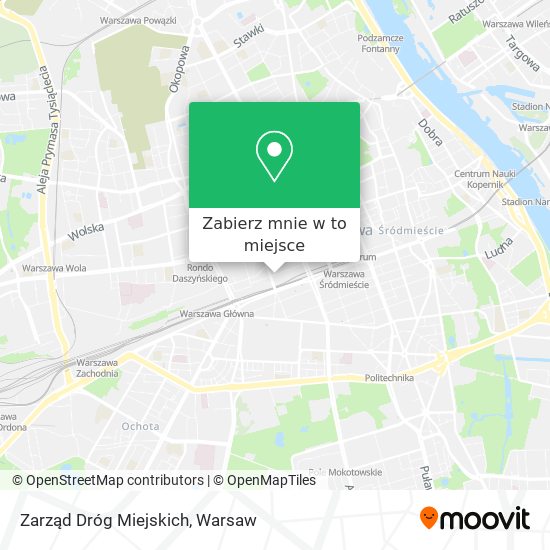 Mapa Zarząd Dróg Miejskich