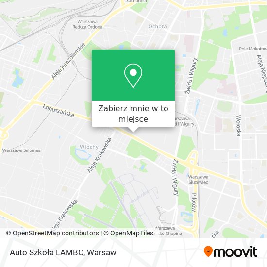 Mapa Auto Szkoła LAMBO