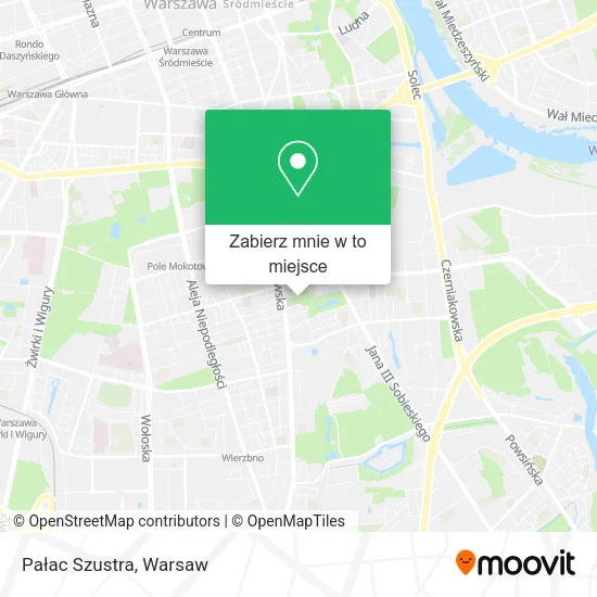 Mapa Pałac Szustra