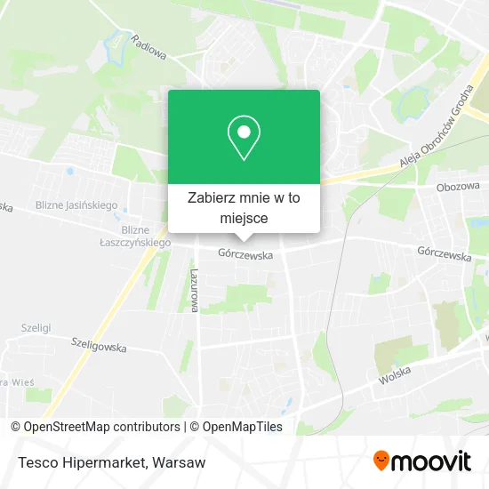 Mapa Tesco Hipermarket