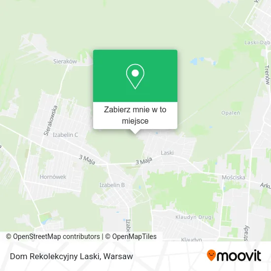 Mapa Dom Rekolekcyjny Laski
