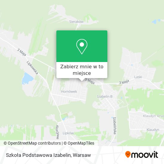 Mapa Szkoła Podstawowa Izabelin