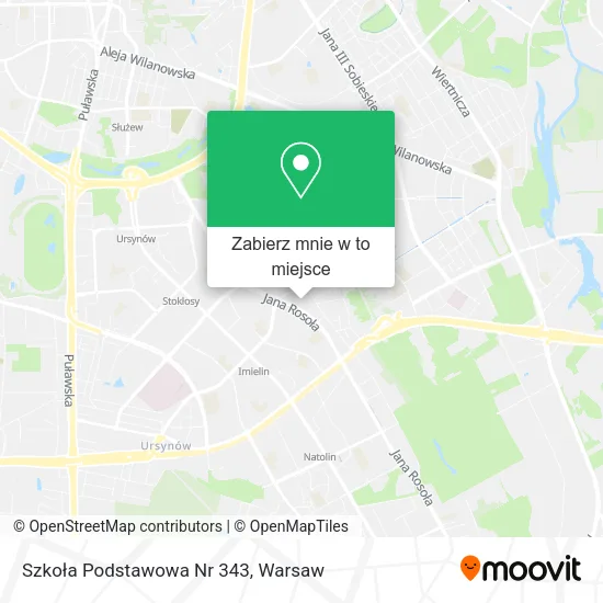 Mapa Szkoła Podstawowa Nr 343