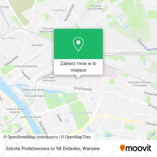 Mapa Szkoła Podstawowa nr 98  Didasko
