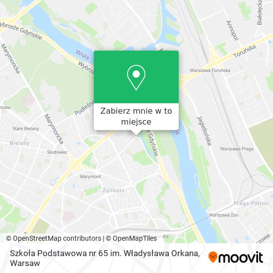 Mapa Szkoła Podstawowa nr 65 im. Władysława Orkana