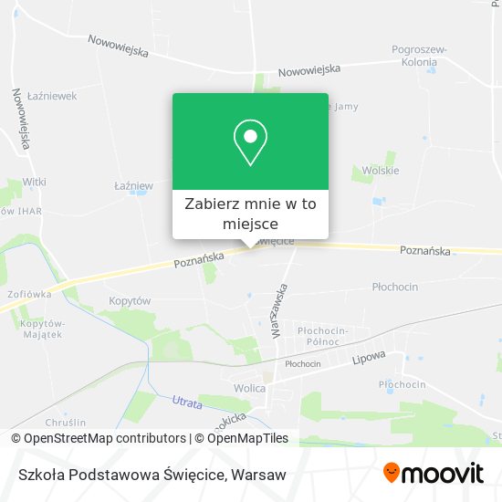 Mapa Szkoła Podstawowa Święcice