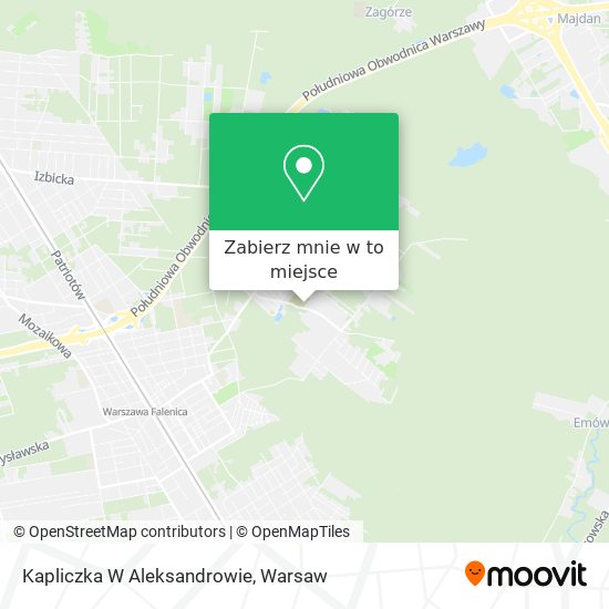 Mapa Kapliczka W Aleksandrowie