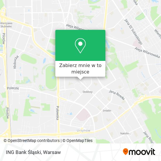 Mapa ING Bank Śląski