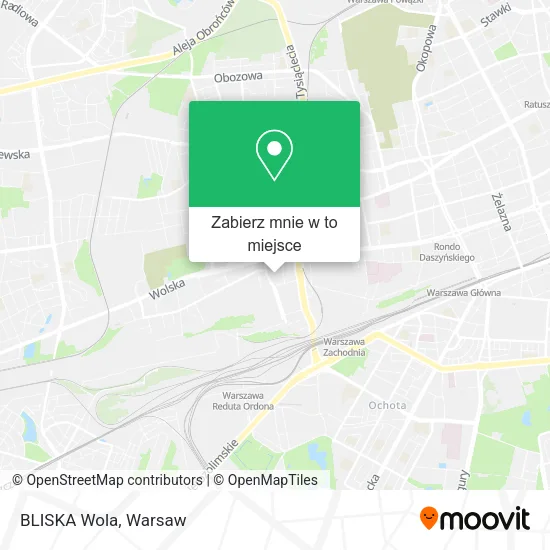 Mapa BLISKA Wola