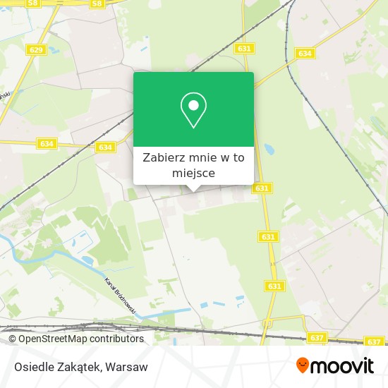 Mapa Osiedle Zakątek