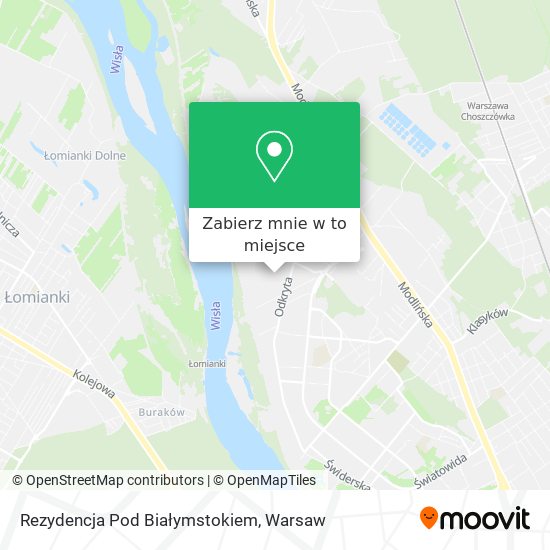 Mapa Rezydencja  Pod Białymstokiem