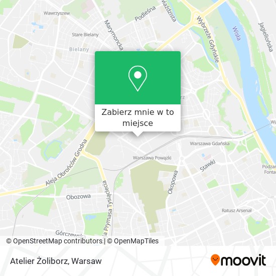 Mapa Atelier Żoliborz