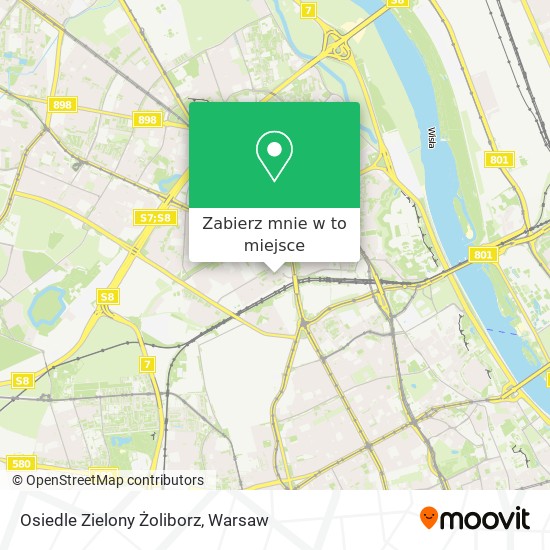 Mapa Osiedle Zielony Żoliborz