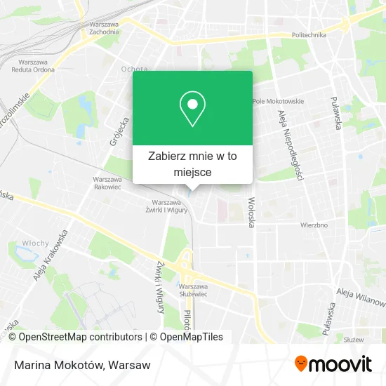 Mapa Marina Mokotów