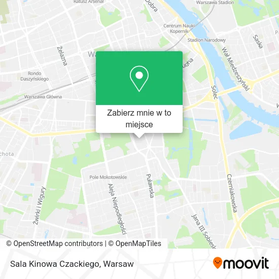 Mapa Sala Kinowa Czackiego