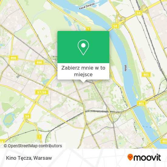 Mapa Kino Tęcza