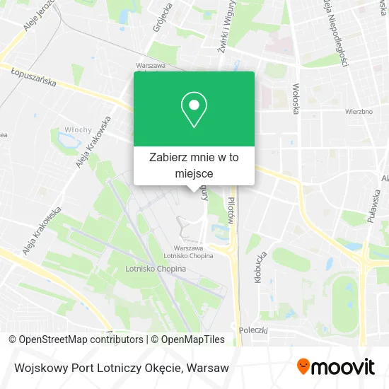 Mapa Wojskowy Port Lotniczy Okęcie