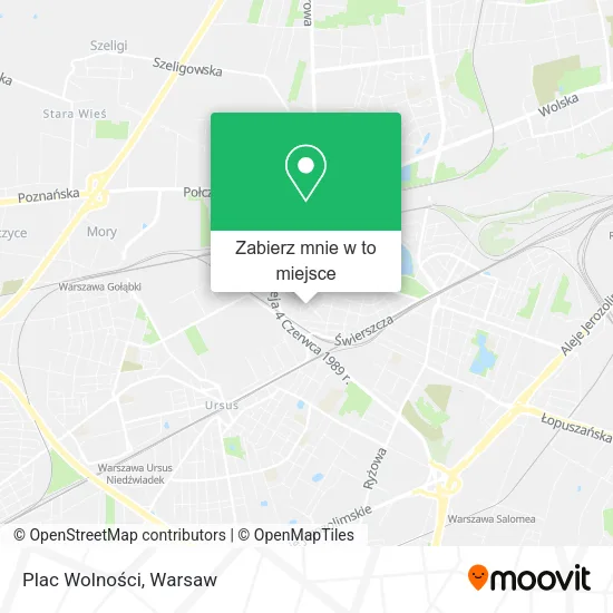 Mapa Plac Wolności